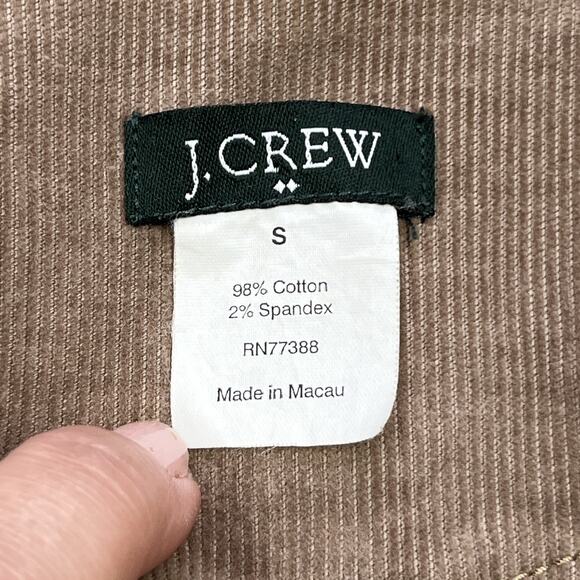 J Crew Corduroy Y2K Blazer Jacket Women's Small Beige Tan Preppy Stretch Boho - Picture 3 of 16